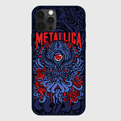 Чехол для iPhone 12 Pro Max Metallica: octopus, цвет: 3D-черный