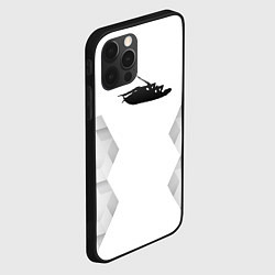 Чехол для iPhone 12 Pro Max Papa Roach white poly, цвет: 3D-черный — фото 2