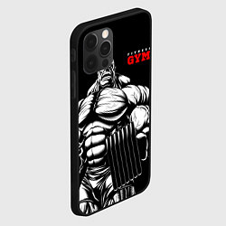 Чехол для iPhone 12 Pro Max Fitness GYM - jock, цвет: 3D-черный — фото 2
