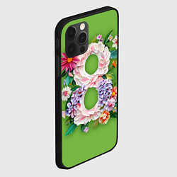 Чехол для iPhone 12 Pro Max Цветы - 8 марта, цвет: 3D-черный — фото 2