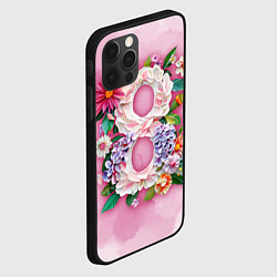 Чехол для iPhone 12 Pro Max Восемь в цветах - 8 марта, цвет: 3D-черный — фото 2