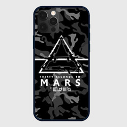 Чехол для iPhone 12 Pro Max 30 Seconds to Mars - poster, цвет: 3D-черный