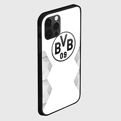 Чехол для iPhone 12 Pro Max Borussia white poly, цвет: 3D-черный — фото 2