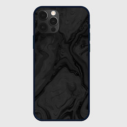 Чехол для iPhone 12 Pro Max Тёмный серый абстракция точки, цвет: 3D-черный