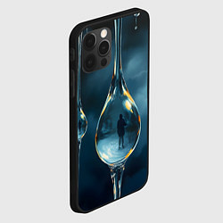 Чехол для iPhone 12 Pro Max Люди в каплях, цвет: 3D-черный — фото 2