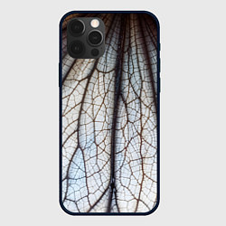 Чехол для iPhone 12 Pro Max Прожилки растения, цвет: 3D-черный