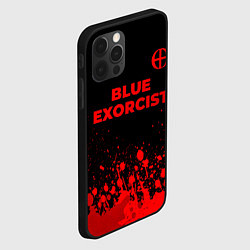 Чехол для iPhone 12 Pro Max Blue Exorcist - red gradient посередине, цвет: 3D-черный — фото 2