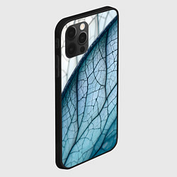 Чехол для iPhone 12 Pro Max Листья с прожилками, цвет: 3D-черный — фото 2