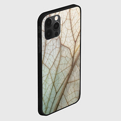 Чехол для iPhone 12 Pro Max Прожилки листика, цвет: 3D-черный — фото 2