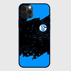Чехол для iPhone 12 Pro Max Schalke 04 fc blue color, цвет: 3D-черный