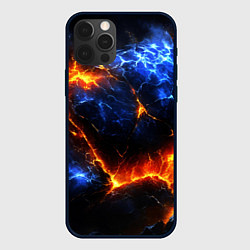 Чехол для iPhone 12 Pro Max Лада и лед в разломе плит, цвет: 3D-черный
