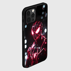 Чехол для iPhone 12 Pro Max Человек-паук в красно-черном костюме, цвет: 3D-черный — фото 2