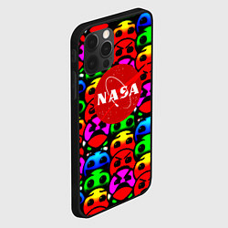 Чехол для iPhone 12 Pro Max NASA smile, цвет: 3D-черный — фото 2