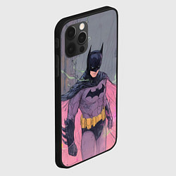 Чехол для iPhone 12 Pro Max Бэтмен с розовым плащом, цвет: 3D-черный — фото 2