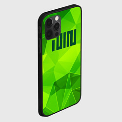 Чехол для iPhone 12 Pro Max Gidle green poly, цвет: 3D-черный — фото 2