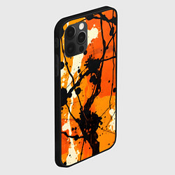 Чехол для iPhone 12 Pro Max Танец красок, цвет: 3D-черный — фото 2