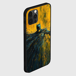 Чехол для iPhone 12 Pro Max Бэтмен нарисованный кистью, цвет: 3D-черный — фото 2
