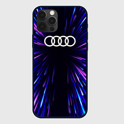 Чехол для iPhone 12 Pro Max Audi neon energy, цвет: 3D-черный