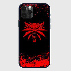 Чехол для iPhone 12 Pro Max Ведьмак красные краски, цвет: 3D-черный