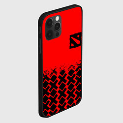 Чехол для iPhone 12 Pro Max Dota игровой паттерн, цвет: 3D-черный — фото 2