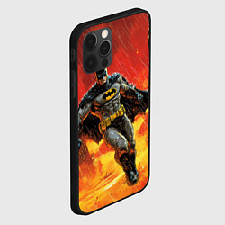 Чехол для iPhone 12 Pro Max Бэтмен застыл в воздухе, цвет: 3D-черный — фото 2
