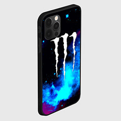 Чехол для iPhone 12 Pro Max Monster energy космос, цвет: 3D-черный — фото 2