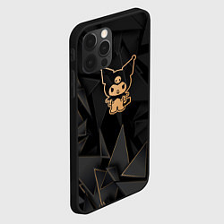Чехол для iPhone 12 Pro Max Kuromi golden poly, цвет: 3D-черный — фото 2