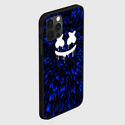Чехол для iPhone 12 Pro Max Marshmello blue energy, цвет: 3D-черный — фото 2