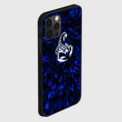 Чехол для iPhone 12 Pro Max Scorpions blue energy, цвет: 3D-черный — фото 2