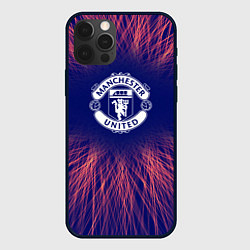 Чехол для iPhone 12 Pro Max Manchester United red energy, цвет: 3D-черный