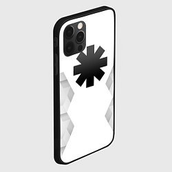 Чехол для iPhone 12 Pro Max Red Hot Chili Peppers white poly, цвет: 3D-черный — фото 2