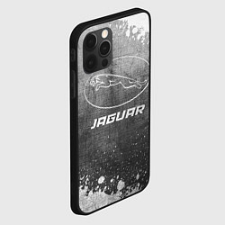 Чехол для iPhone 12 Pro Max Jaguar - grey gradient, цвет: 3D-черный — фото 2