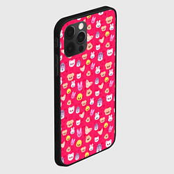 Чехол для iPhone 12 Pro Max Skzoo pattern pink, цвет: 3D-черный — фото 2