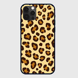 Чехол для iPhone 12 Pro Max Паттерн с пятнами леопарда, цвет: 3D-черный