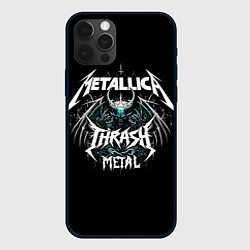 Чехол для iPhone 12 Pro Max Metallica group - thrash metal style, цвет: 3D-черный