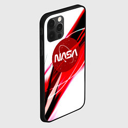 Чехол для iPhone 12 Pro Max Nasa абстрактные полосы, цвет: 3D-черный — фото 2