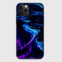Чехол для iPhone 12 Pro Max Color blue pink, цвет: 3D-черный