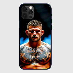Чехол для iPhone 12 Pro Max Дастин Порье в дыму, цвет: 3D-черный
