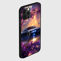 Чехол для iPhone 12 Pro Max БМВ Японская природа, цвет: 3D-черный — фото 2