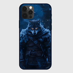 Чехол для iPhone 12 Pro Max Воин волк зимой, цвет: 3D-черный