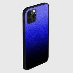Чехол для iPhone 12 Pro Max Градиент индиго из синего в чёрный, цвет: 3D-черный — фото 2