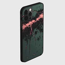 Чехол для iPhone 12 Pro Max Гранж потертая текстура, цвет: 3D-черный — фото 2