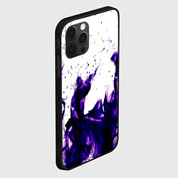 Чехол для iPhone 12 Pro Max Фиолетовый огонь текстура, цвет: 3D-черный — фото 2