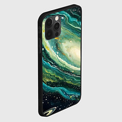 Чехол для iPhone 12 Pro Max Зеленая вселенная, цвет: 3D-черный — фото 2