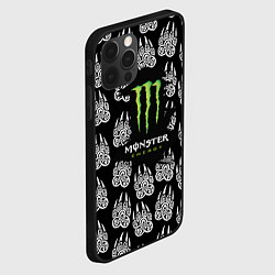 Чехол для iPhone 12 Pro Max Monster energy медвежьи лапы, цвет: 3D-черный — фото 2
