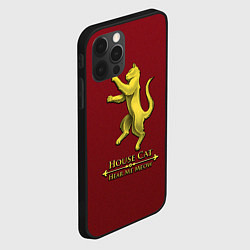Чехол для iPhone 12 Pro Max House cat, цвет: 3D-черный — фото 2