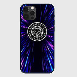 Чехол для iPhone 12 Pro Max Leicester City neon energy, цвет: 3D-черный