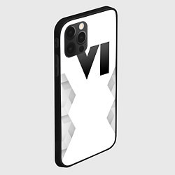 Чехол для iPhone 12 Pro Max GTA 6 white poly, цвет: 3D-черный — фото 2