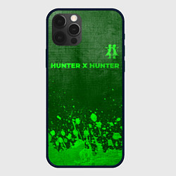 Чехол iPhone 12 Pro Max Hunter x Hunter - green gradient посередине