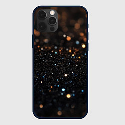 Чехол для iPhone 12 Pro Max Черный текстурный фон, цвет: 3D-черный